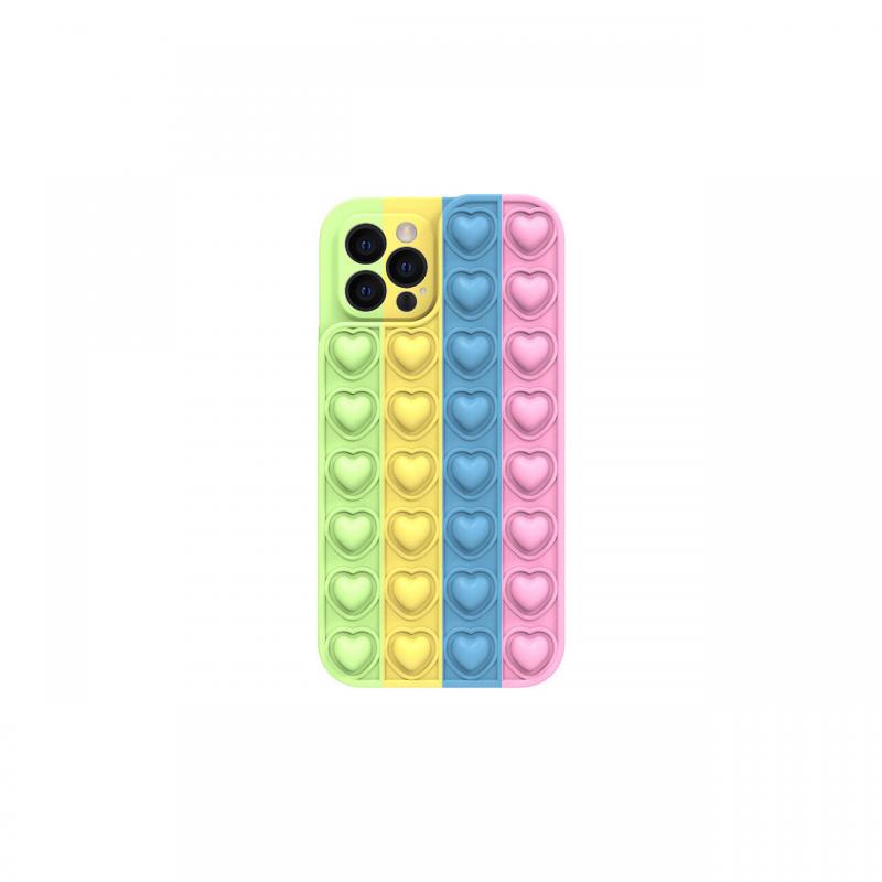 Husa iPhone 13 Lemontti Heart Pop it Multicolor 4