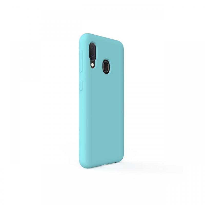 Husa Samsung Galaxy A20e Lemontti Liquid Silicon Tiffany Blue