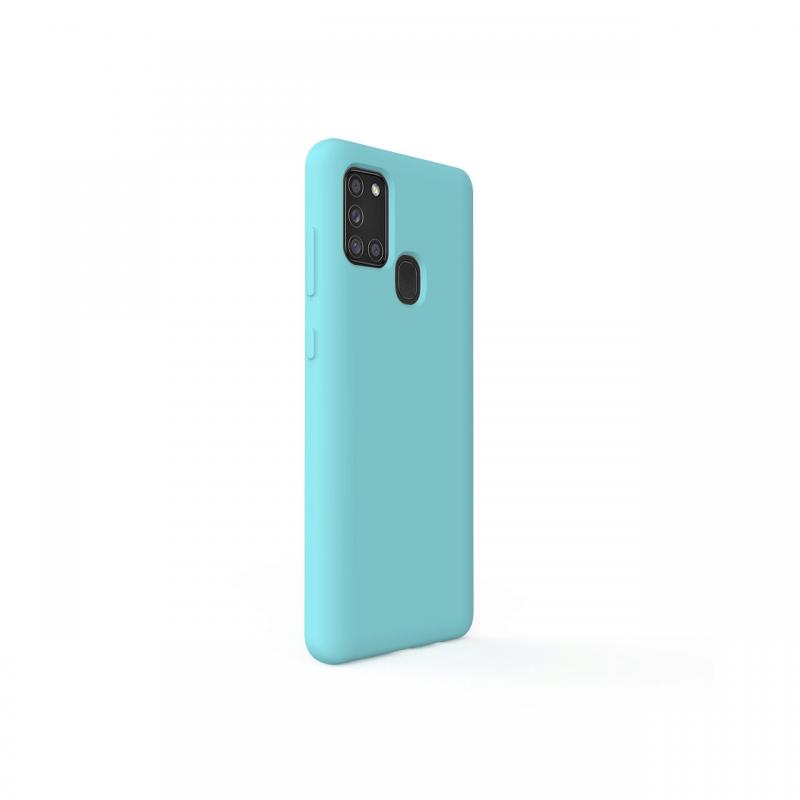 Husa Samsung Galaxy A21s Lemontti Liquid Silicon Tiffany Blue