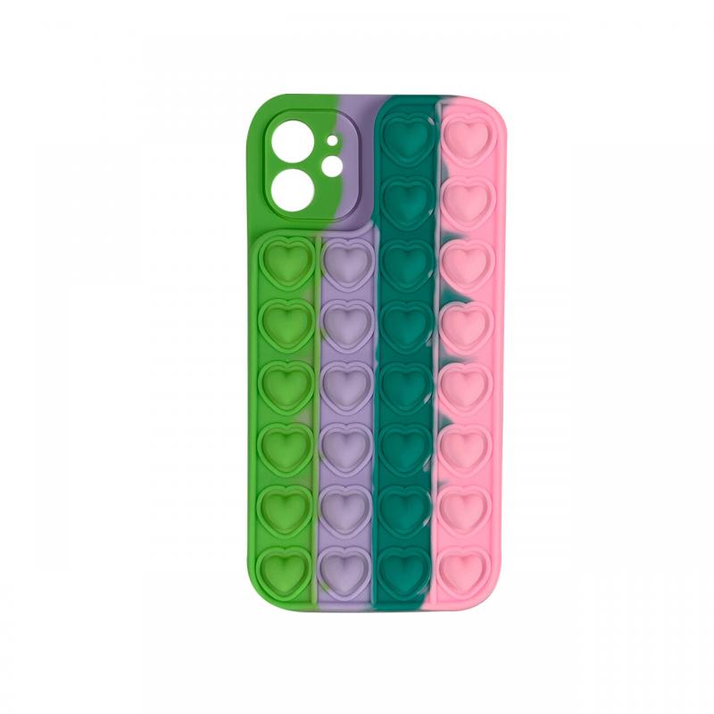 Husa iPhone 11 Lemontti Heart Pop it Multicolor 5