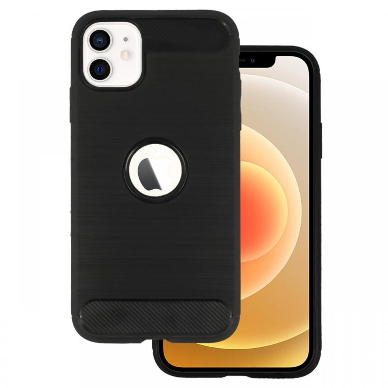 Lemontti Husa Carbon Case Flexible iPhone 11 Negru