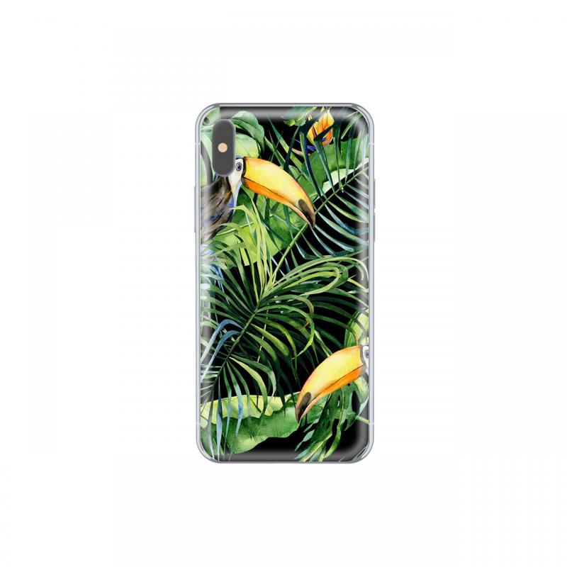 Husa iPhone X / XS Lemontti Silicon Art Tropic