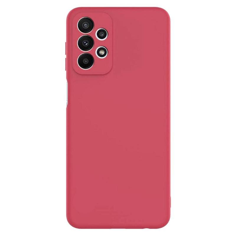 Lemontti Husa Silicon Soft Slim Samsung Galaxy A23 4G / A23 5G Santa Red (material mat si fin, captusit cu microfibra)