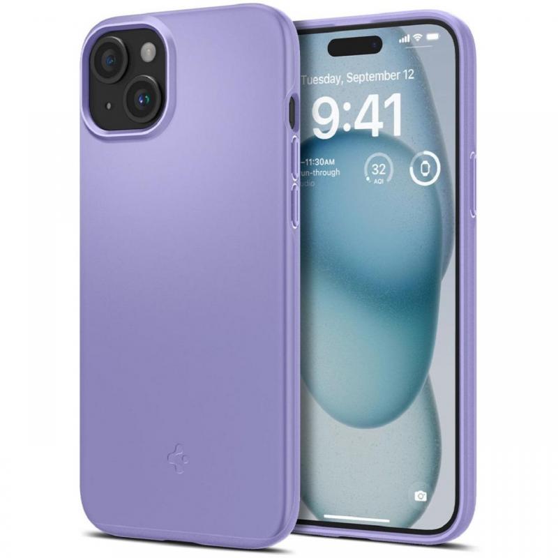 Spigen Husa Thin Fit iPhone 15 Iris Purple