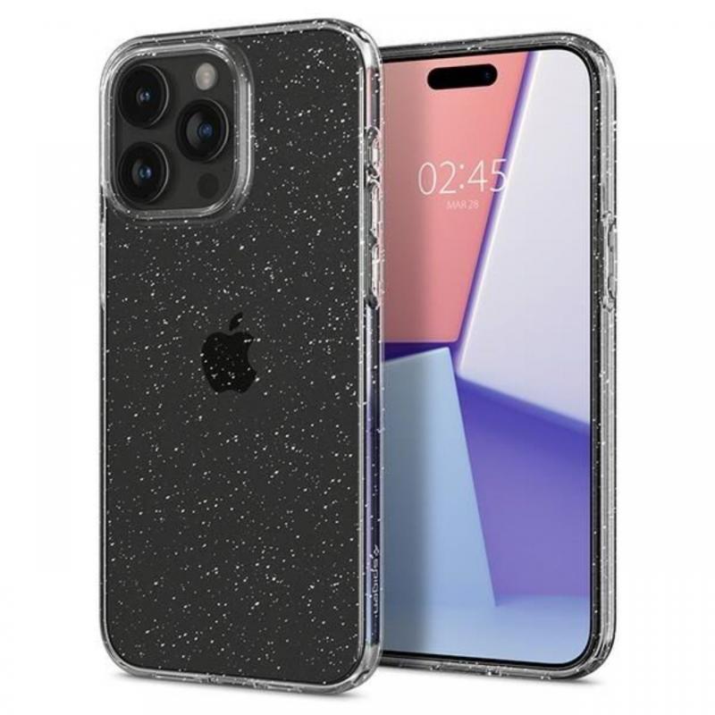 Spigen Husa Liquid Crystal Glitter iPhone 15 Pro Max Transparent