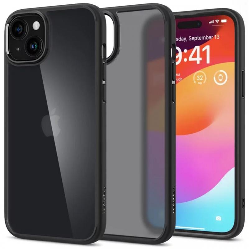 Spigen Husa Ultra Hybrid iPhone 15 Plus Frost Black