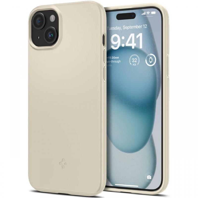 Spigen Husa Thin Fit iPhone 15 Mute Beige