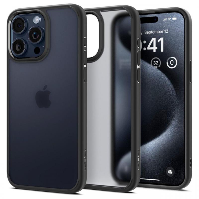 Spigen Husa Ultra Hybrid iPhone 15 Pro Max Frost Black