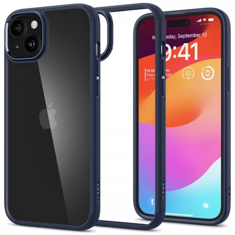 Spigen Husa Ultra Hybrid iPhone 15 Navy Blue