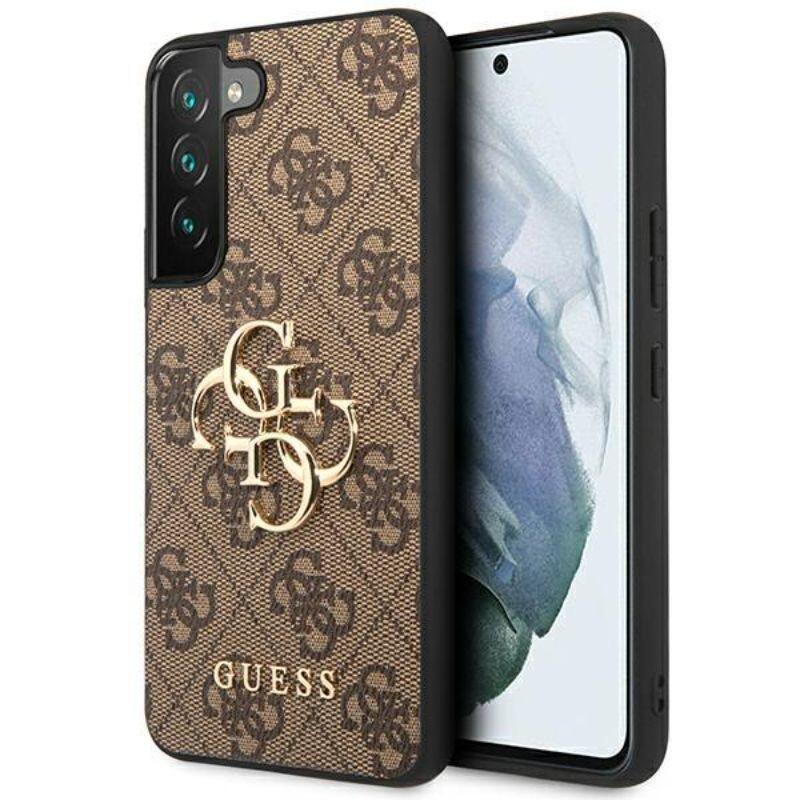 Guess Husa PU 4G Metal Logo Samsung Galaxy S23 Maro