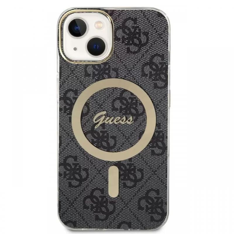 Guess Husa 4G MagSafe iPhone 15 Negru