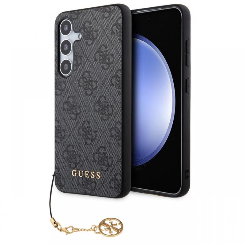 Guess Husa 4G Charms Samsung Galaxy S24 Plus Gri