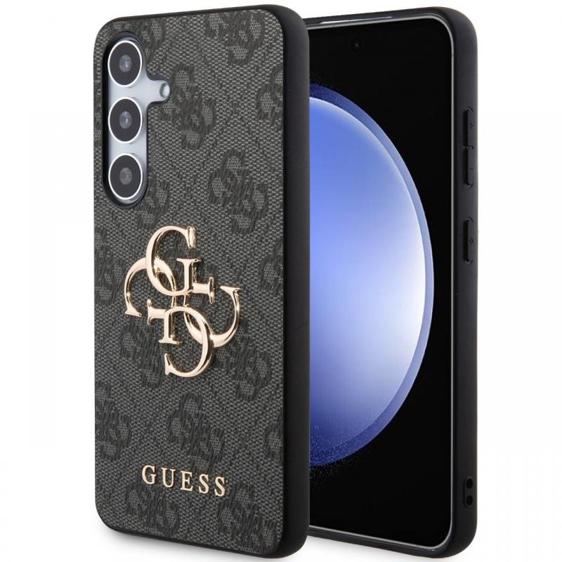 Guess Husa PU 4G Metal Logo Samsung Galaxy S24 Plus Gri