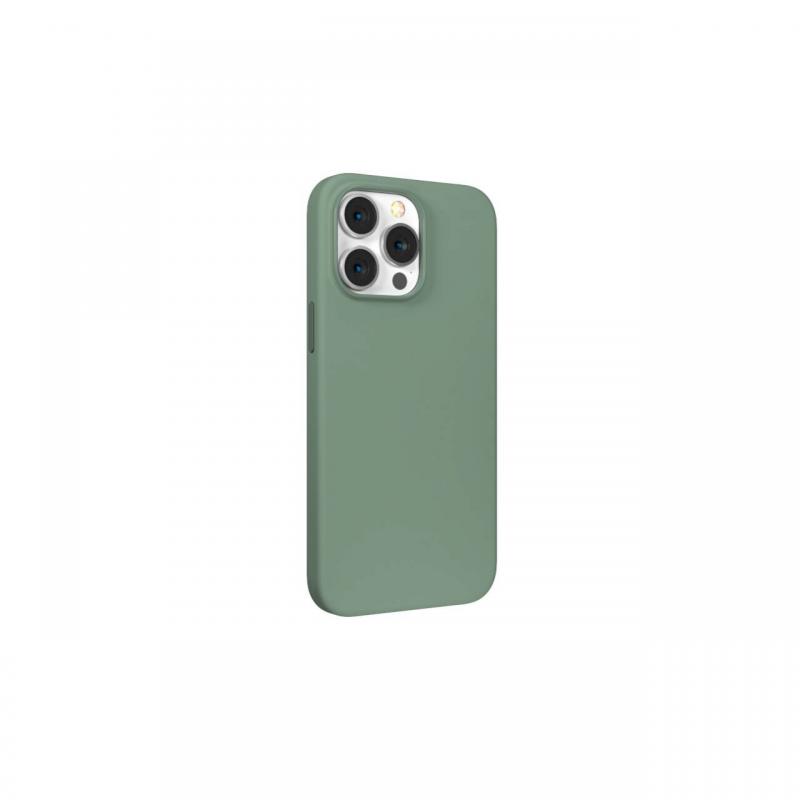 Husa iPhone 14 Plus Devia Silicon Nature Series Light Green