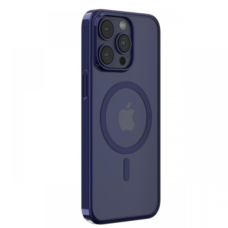 Devia Husa Glimmer Series Magnetic iPhone 15 Pro Albastru