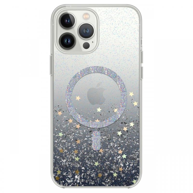 Devia Husa Shiny Series Original Design Magnetic iPhone 15 Pro Max Transparent / Negru