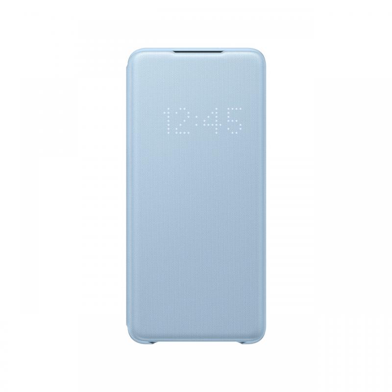 Husa Originala Samsung Galaxy S20 Plus Book Led View Sky Blue