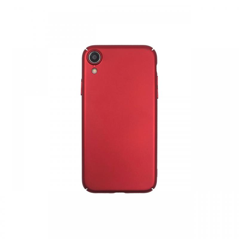 Carcasa iPhone XR Just Must Uvo Red (material fin la atingere, slim fit)