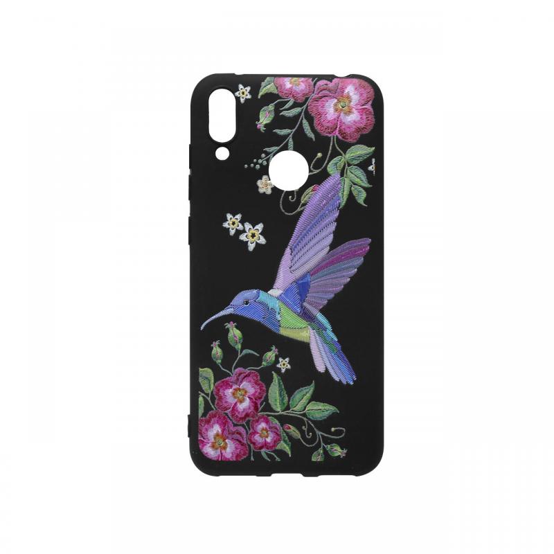 Husa Huawei Y7 2019 Just Must Silicon Printed Embroidery Colibri