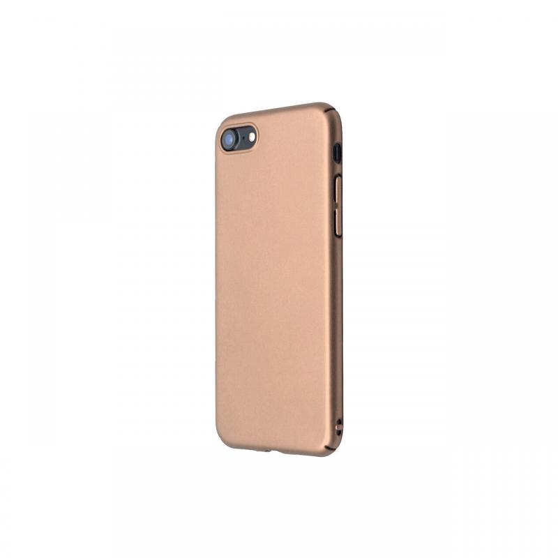 Husa iPhone SE2022 Just Must Uvo Gold( material fin la atingere, slim fit)