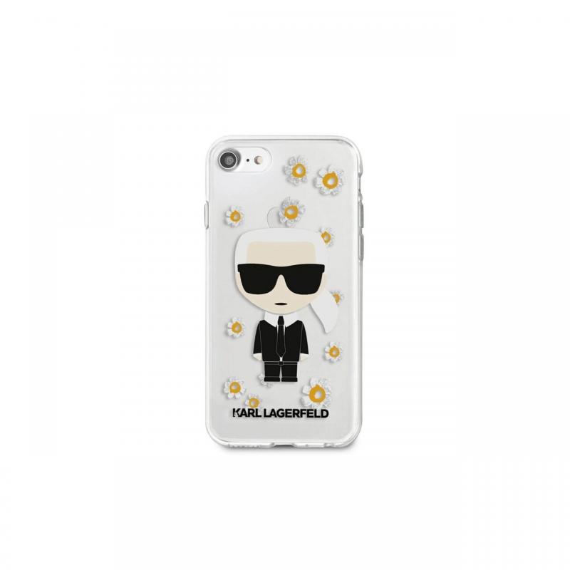 Husa iPhone 7/8/SE2020/SE2022 Karl Lagerfeld Ikonik Flower Transparent