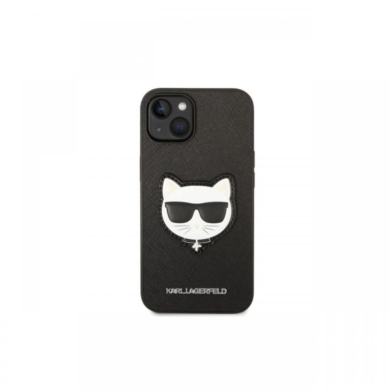 Husa iPhone 14 Plus Karl Lagerfeld Saffiano Choupette Head Black
