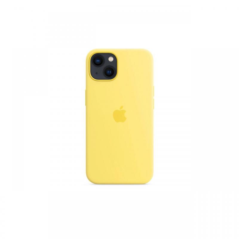 Husa Originala iPhone 13 Apple Silicon Lemon, MagSafe, Zest