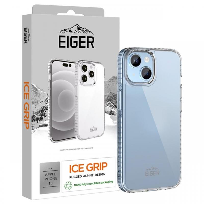 Eiger Husa Ice Grip iPhone 15 Clear