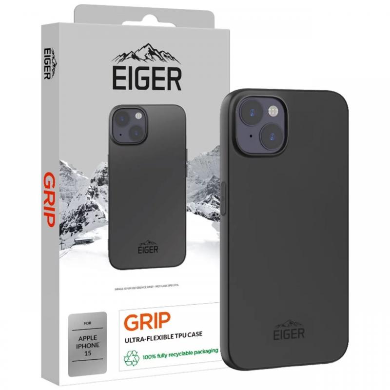 Eiger Husa Grip iPhone 15 Negru