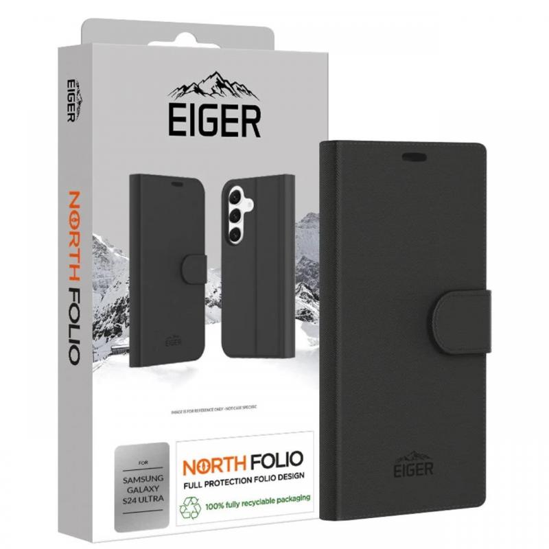 Eiger Husa North Folio Case Samsung Galaxy S24 Ultra Black