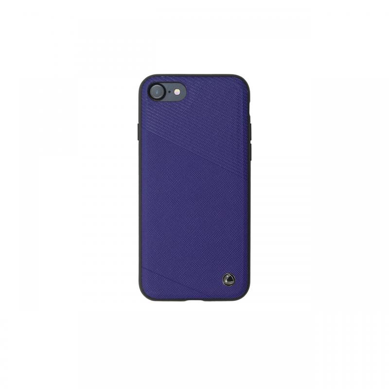 Carcasa iPhone 7/8/SE2020/SE2022 Occa Exquis Car Navy (margini flexibile, placuta metalica integrata