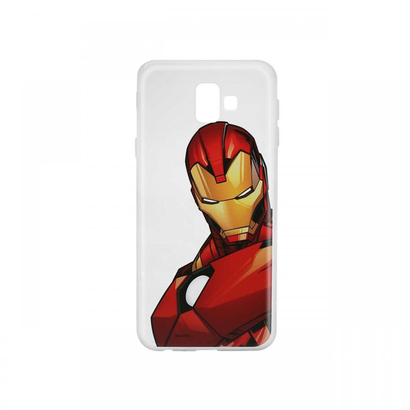 Husa Samsung Galaxy J6 Plus Marvel Silicon Iron Man 005 Clear