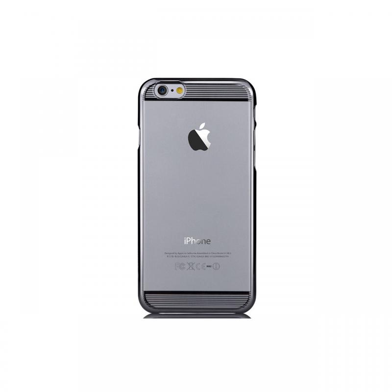 Carcasa iPhone 6 Plus Comma Brightness Gun Black (rama electroplacata)