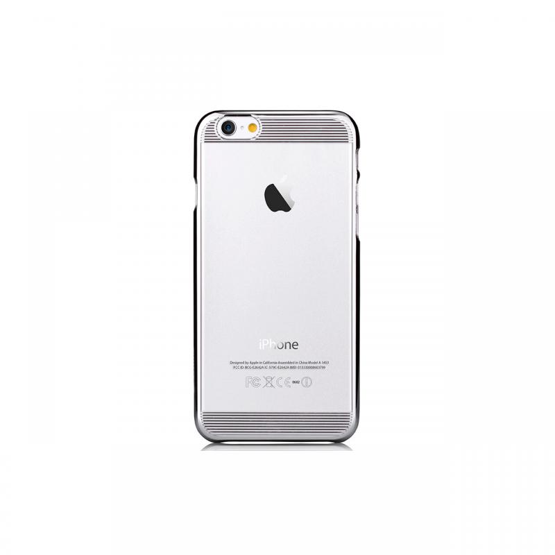 Husa iPhone 6 Plus Comma Brightness Silver (rama electroplacata)