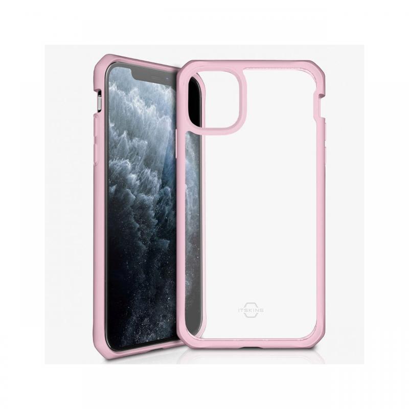 Husa iPhone 11 Pro IT Skins Hybrid Solid Pink & Transparent (antishock)