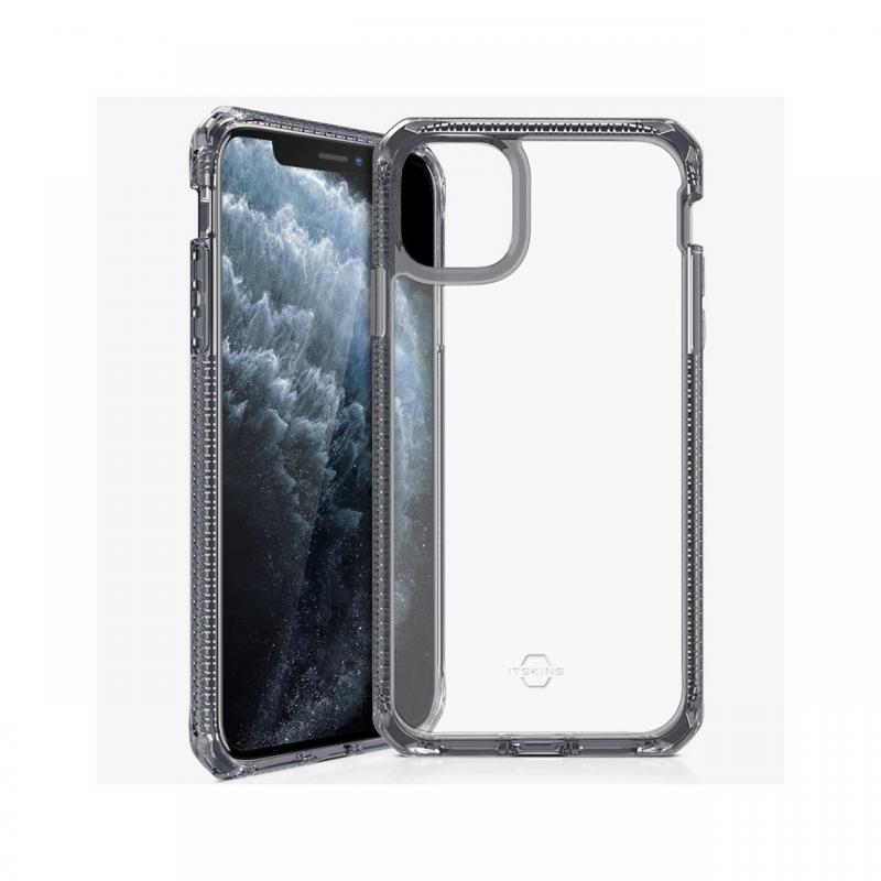 Husa iPhone 11 Pro Max IT Skins Hybrid Clear Black & Transparent (antishock)