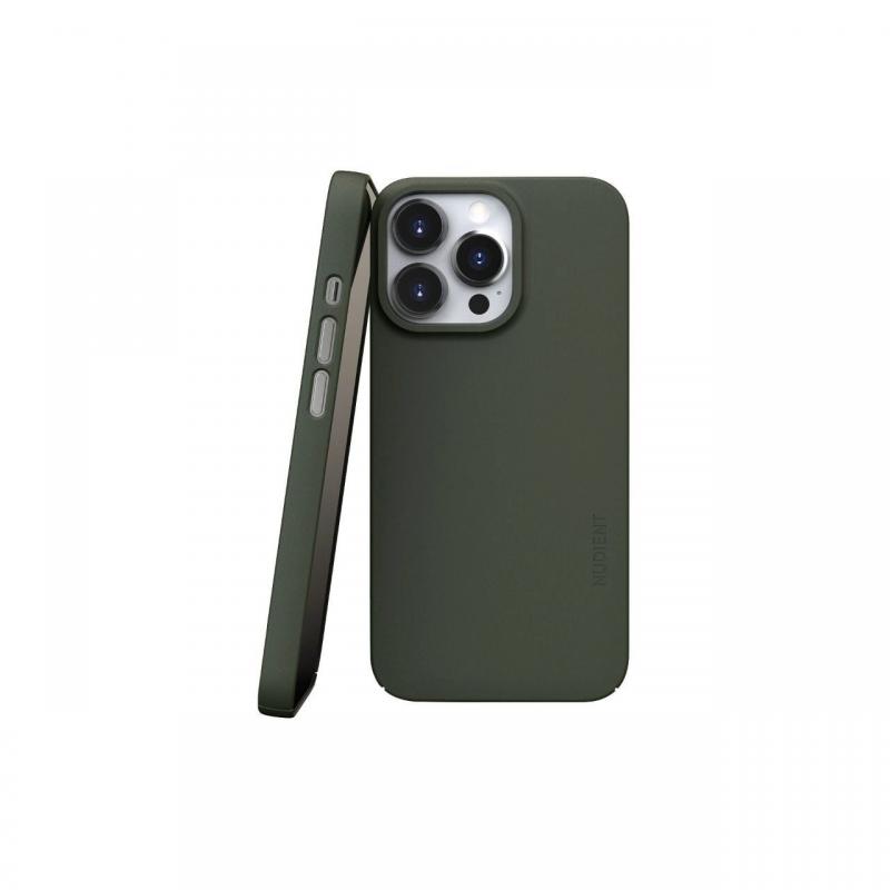 Husa iPhone 13 Pro Nudient Thin, MagSafe, Kaki