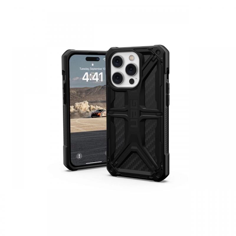 Husa iPhone 14 Pro UAG Monarch Series Carbon Fiber, military drop tested