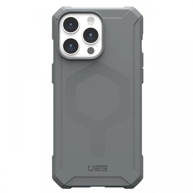 UAG Husa Essential Armor Magsafe iPhone 15 Pro Max Silver