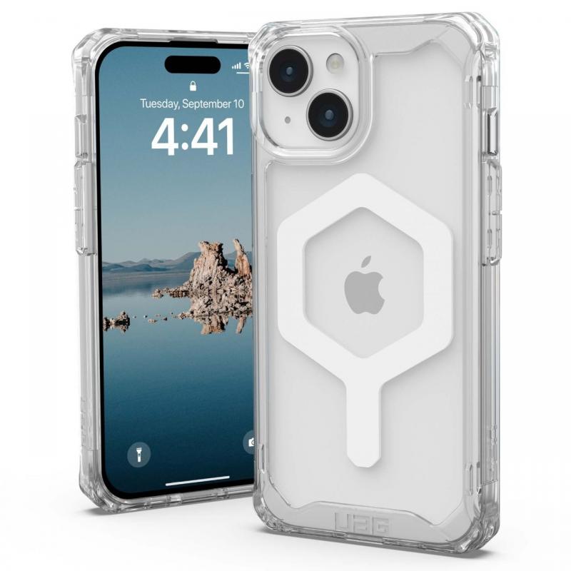 UAG Husa Plyo MagSafe Series iPhone 15 Ice White