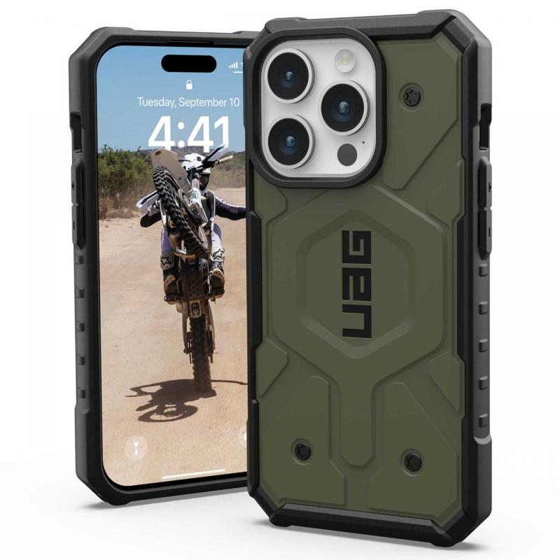 UAG Husa Pathfinder Magsafe iPhone 15 Pro Olive Drab