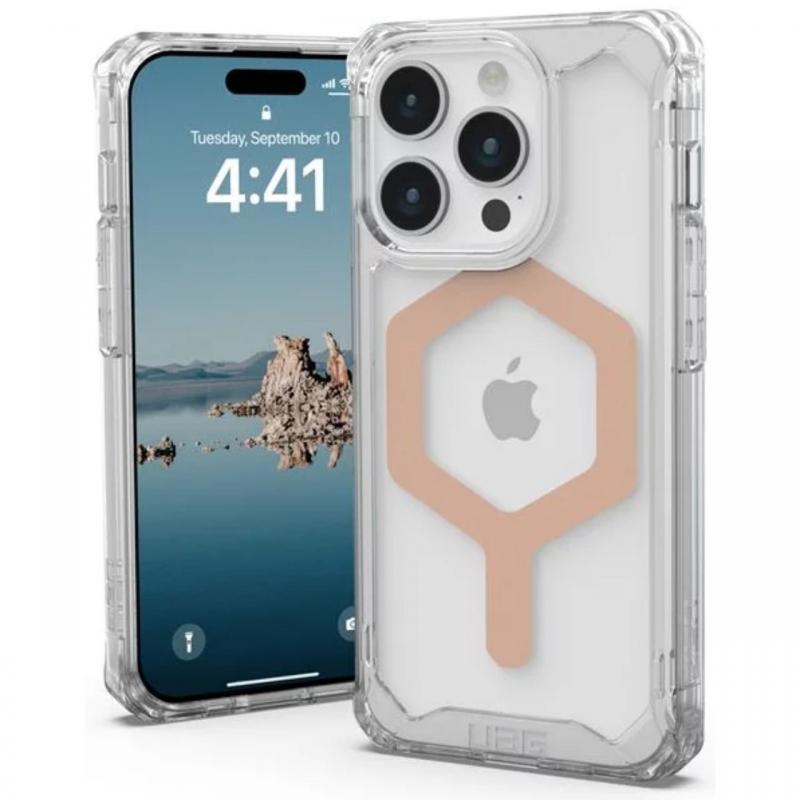 UAG Husa Plyo MagSafe Series iPhone 15 Pro Ice Rose Gold