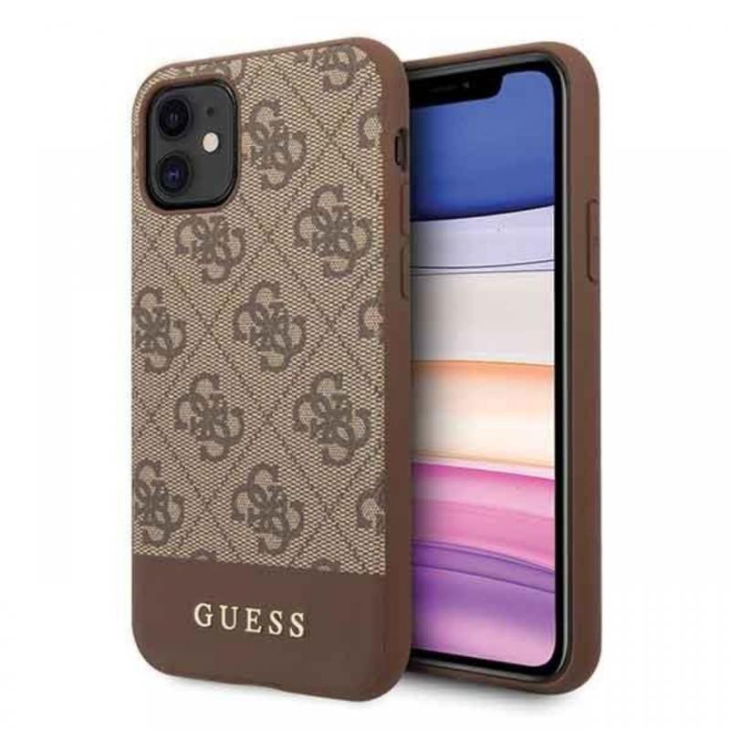 Guess Husa 4G Stripe Logo iPhone 11 Maro