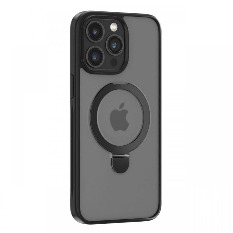 Devia Husa Delight Series Magnetic iPhone 15 Pro Max cu suport Negru