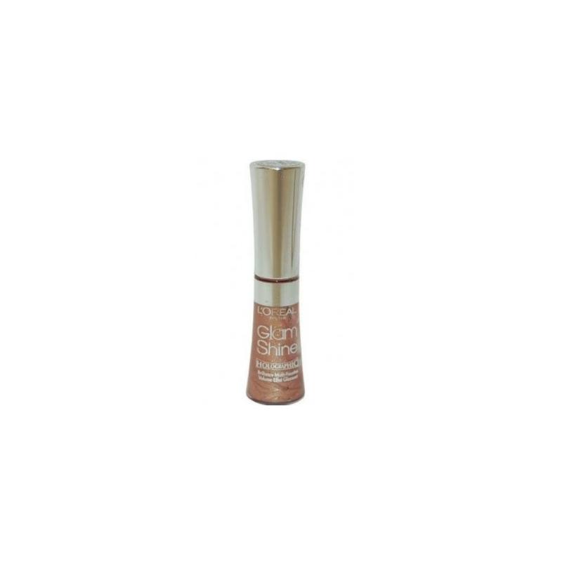 Luciu de buze stralucitor, Loreal, Glam Shine Holographic, 82 Gold Cappucino, 6 ml