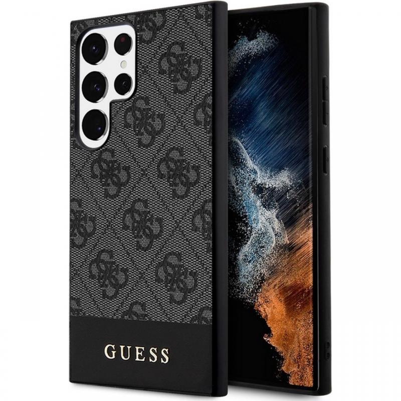 Guess Husa 4G Stripe Logo Samsung Galaxy S24 Ultra Gri