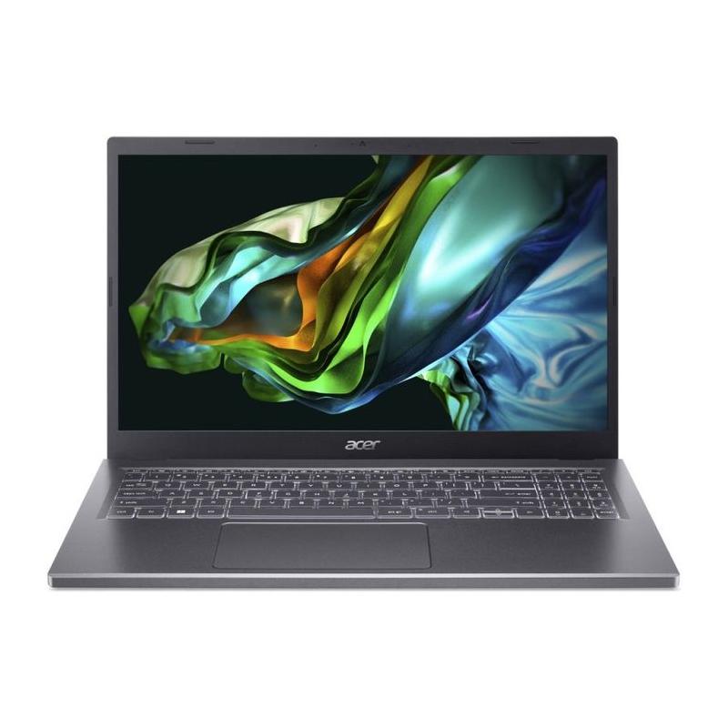 Laptop Acer Aspire 5 A515-58M, 15.6', Full HD, Intel Core i7-1355U, 16GB DDR5, 512GB SSD, Intel Iris Xe, No OS, Steel Gray