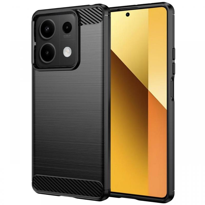 Lemontti Husa Carbon Case Flexible Xiaomi Redmi Note 13 5G Negru