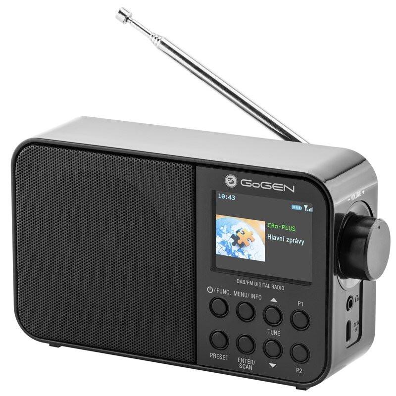 Radio portabil GoGEN DAB 500 BTC cu tuner DAB+ si FM, 1W, Bluetooth, LCD color, baterie 2000 mAh