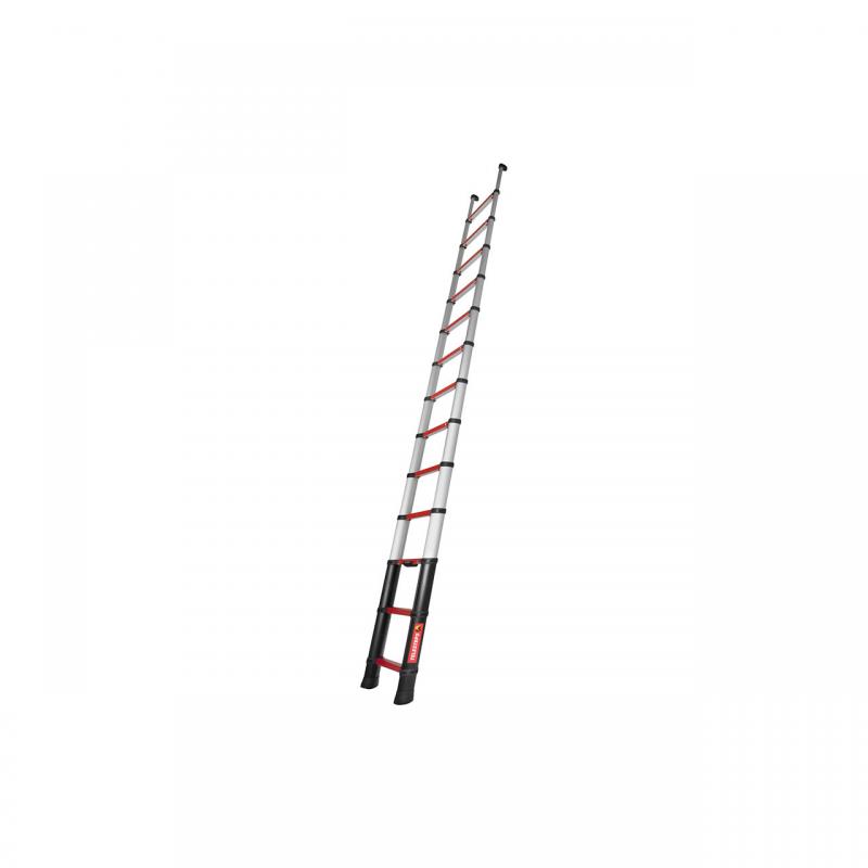 Scara telescopica pentru pompieri si salvare, Telesteps, Rescue Line, rosie, 4.1m, EN1147, 13 trepte, sarcina maxima 500kg